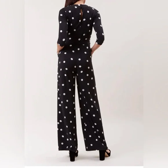 HOBBS of London Jordanna Wide-Leg Polkadot Jumpsuit - Picture 2 of 3